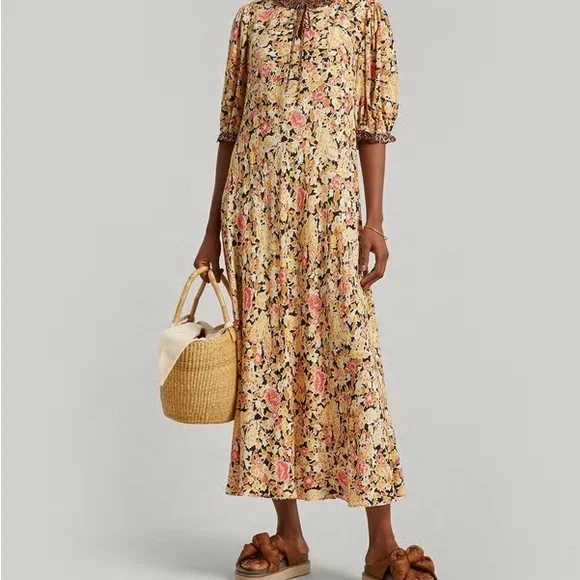 NWT Rixo Hanna Midi Dress - Picture 3 of 4